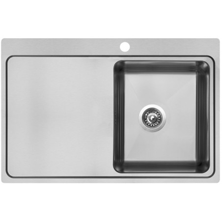 Kuchyňský dřez Sinks Block 780 V 1,0 mm, kartáčovaný, pravý