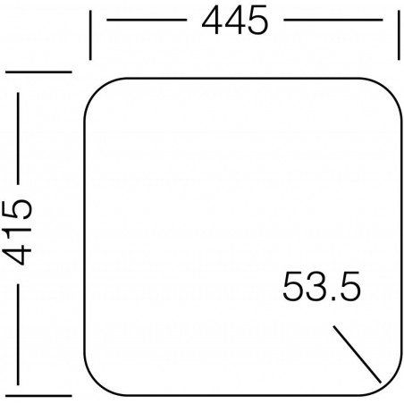 Kuchyňský dřez Sinks Compact 435 M 0,5 mm, matný