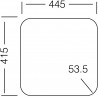 Kuchyňský dřez Sinks Compact 435 M 0,5 mm, matný Kuchyňský dřez Sinks Compact 435 M 0,5 mm, matný