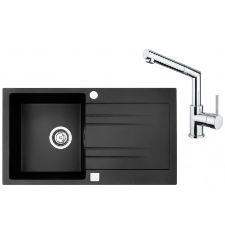 Set Sinks (dřez Rapid 780 + baterie Mix 350 P) Granblack 30