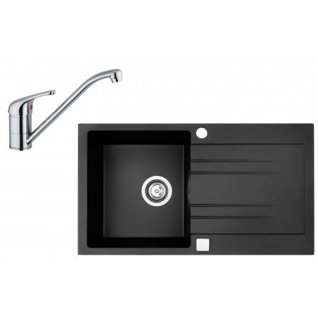 Set Sinks (dřez Rapid 780 + baterie Vento 4) Granblack 30