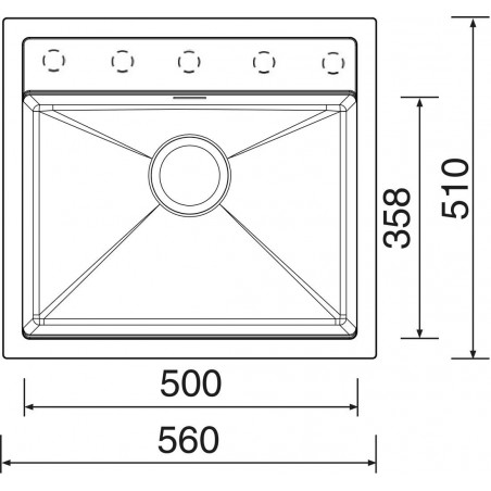 Kuchyňský dřez Sinks Solo 560 Granblack 30