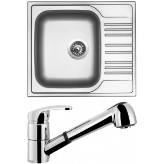 Set Sinks (dřez Star 580 + baterie Legenda S Chrom)