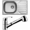 Set Sinks (dřez Compact 760 V 0,5 mm, matný + baterie Legenda S Chrom) Set Sinks (dřez Compact 760 V 0,5 mm, matný + baterie Legenda S Chrom)