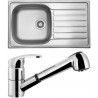 Set Sinks (dřez Hypnos 860 V 0,6 mm, matný + baterie Legenda S Chrom) Set Sinks (dřez Hypnos 860 V 0,6 mm, matný + baterie Legenda S Chrom)