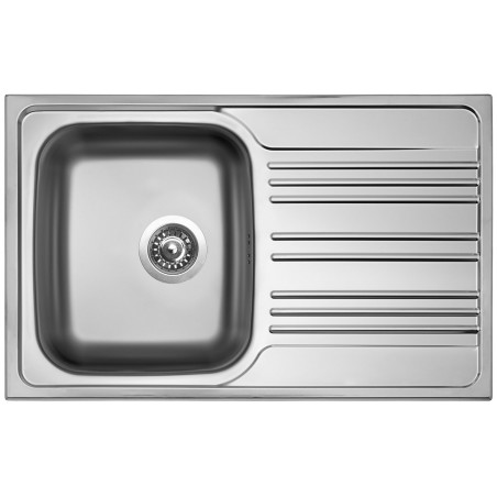 Kuchyňský dřez Sinks Star 780 V 0,6 mm, matný - promáčklá vanička - VÝPRODEJ