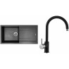 Set Sinks (dřez Amanda 990 Metalblack 74 + baterie Vitalia Metalblack 74) Set Sinks (dřez Amanda 990 Metalblack 74 + baterie Vitalia Metalblack 74)