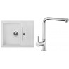 Set Sinks (dřez Crystal 615 Milk 28 + baterie Elka Chrom) Set Sinks (dřez Crystal 615 Milk 28 + baterie Elka Chrom)