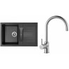 Set Sinks (dřez Crystal 780 Metalblack 74 + baterie Vitalia Chrom) Set Sinks (dřez Crystal 780 Metalblack 74 + baterie Vitalia Chrom)