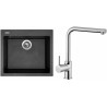 Set Sinks (dřez Cube 560 Metalblack 74 + baterie Elka Chrom) Set Sinks (dřez Cube 560 Metalblack 74 + baterie Elka Chrom)