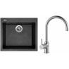 Set Sinks (dřez Cube 560 Metalblack 74 + baterie Vitalia Chrom) Set Sinks (dřez Cube 560 Metalblack 74 + baterie Vitalia Chrom)