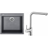 Set Sinks (dřez Cube 560 Titanium 72 + baterie Elka Chrom)