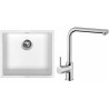 Set Sinks (dřez Frame 457 Milk 28 + baterie Elka Chrom)