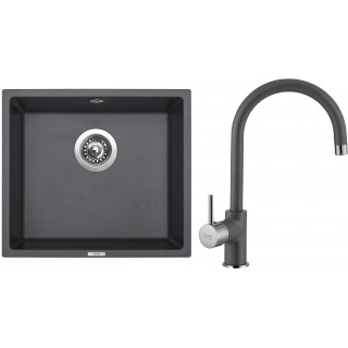 Set Sinks G7972 (dřez Frame 457 Titanium 72 + baterie Vitalia Titanium 72)