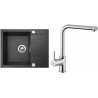 Set Sinks (dřez Linea 600 Granblack 30 + baterie Elka Chrom) Set Sinks (dřez Linea 600 Granblack 30 + baterie Elka Chrom)