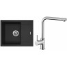 Set Sinks (dřez Linea 600 N Granblack 30 + baterie Elka Chrom) Set Sinks (dřez Linea 600 N Granblack 30 + baterie Elka Chrom)