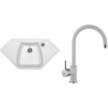 Set Sinks (dřez Naiky 980 Milk 28 + baterie Vitalia Milk 28) Set Sinks (dřez Naiky 980 Milk 28 + baterie Vitalia Milk 28)
