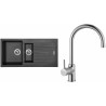 Set Sinks (dřez Perfecto 1000.1 Metalblack 74 + baterie Vitalia Chrom) Set Sinks (dřez Perfecto 1000.1 Metalblack 74 + baterie Vitalia Chrom)