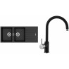 Set Sinks (dřez Perfecto 1160 DUO Metalblack 74 + baterie Vitalia Metalblack 74) Set Sinks (dřez Perfecto 1160 DUO Metalblack 74 + baterie Vitalia Metalblack 74)