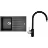 Set Sinks (dřez Perfecto 860 Metalblack 74 + baterie Vitalia Metalblack 74) Set Sinks (dřez Perfecto 860 Metalblack 74 + baterie Vitalia Metalblack 74)