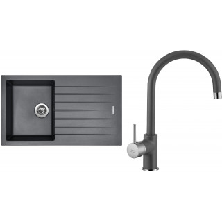 Set Sinks G13572 (dřez Perfecto 860 Titanium 72 + baterie Vitalia Titanium 72)