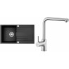Set Sinks (dřez Rapid 780 Granblack 30 + baterie Elka Chrom)
