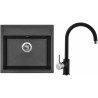 Set Sinks (dřez Solo 560 Metalblack 74 + baterie Vitalia Metalblack 74) Set Sinks (dřez Solo 560 Metalblack 74 + baterie Vitalia Metalblack 74)