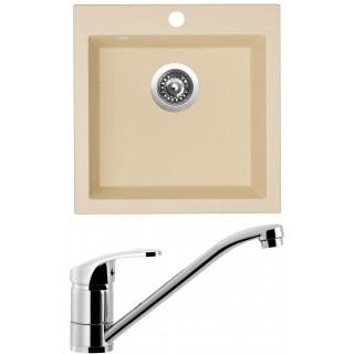 Set Sinks (dřez Viva 455 Sahara 50 + baterie Pronto Chrom - lesklý)