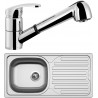 Set Sinks (dřez Classic 860 V 0,5 mm, matný + baterie Legenda S Chrom) Set Sinks (dřez Classic 860 V 0,5 mm, matný + baterie Legenda S Chrom)