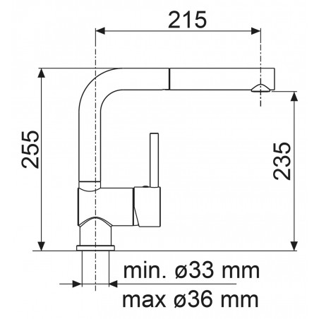 Kuchyňská baterie Sinks Mix 3 P Nanoblack N6