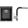Set Sinks (dřez Cube 410 Metalblack 74 + baterie Enigma S Metalblack 74) Set Sinks (dřez Cube 410 Metalblack 74 + baterie Enigma S Metalblack 74)