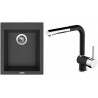 Set Sinks (dřez Cube 410 NANO Nanoblack N6 + baterie Mix 3 P Nanoblack N6)