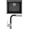 Set Sinks (dřez Cube 560 Metalblack 74 + baterie Enigma S Metalblack 74) Set Sinks (dřez Cube 560 Metalblack 74 + baterie Enigma S Metalblack 74)