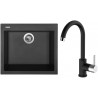 Set Sinks (dřez Cube 560 NANO Nanoblack N6 + baterie Mix 35 Nanoblack N6) Set Sinks (dřez Cube 560 NANO Nanoblack N6 + baterie Mix 35 Nanoblack N6)