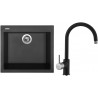 Set Sinks (dřez Cube 560 Pureblack 26 + baterie Vitalia Pureblack 26) Set Sinks (dřez Cube 560 Pureblack 26 + baterie Vitalia Pureblack 26)