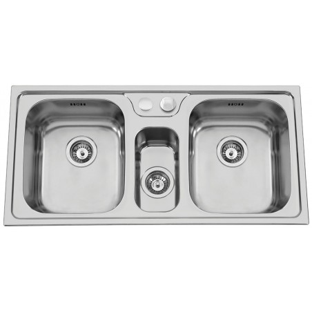 Kuchyňský dřez Sinks Beta 1000.1 DUO V 0,7 mm, leštěný