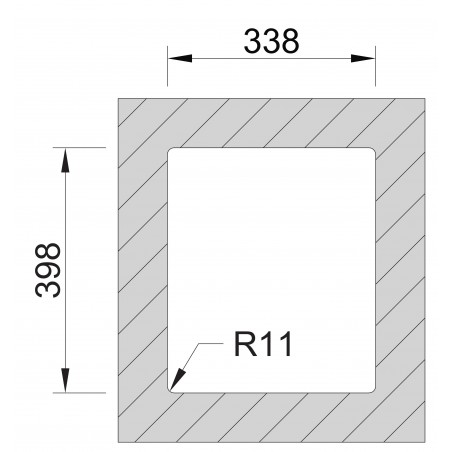 Kuchyňský dřez Sinks Box 380 RO 1,0 mm