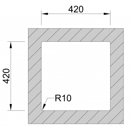 Kuchyňský dřez Sinks Box 440 RO 1,0 mm