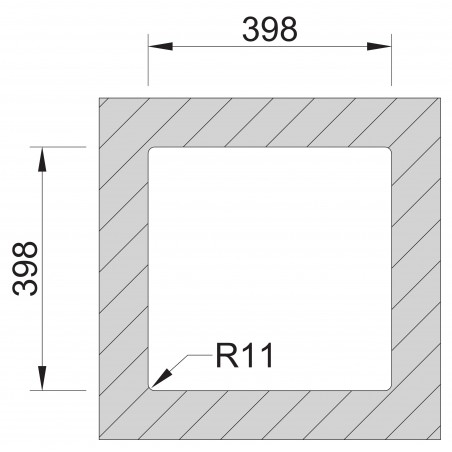 Kuchyňský dřez Sinks Box 440 RO 1,0 mm