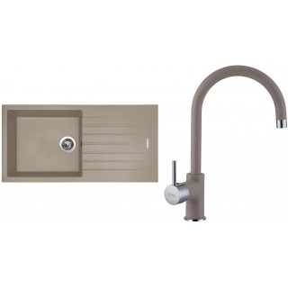 Set Sinks G15154 (dřez Perfecto 1000 Truffle 54 + baterie Vitalia Truffle 54)