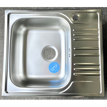 Kuchyňský dřez Sinks Star 580 V 0,6 mm, matný - II. Jakost - výprodej - zkažený otvor - VÝPRODEJ