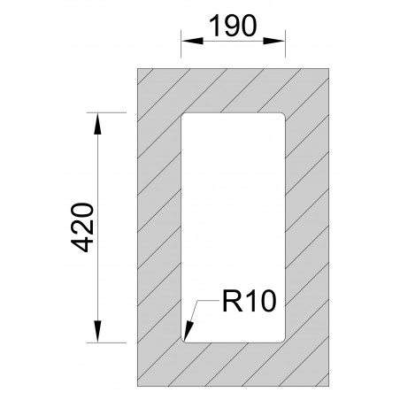 Kuchyňský dřez Sinks Box 210 RO 1,0 mm