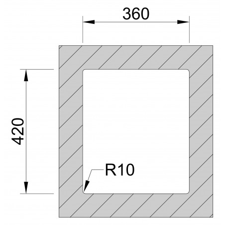 Kuchyňský dřez Sinks Box 380 FI 1,0 mm