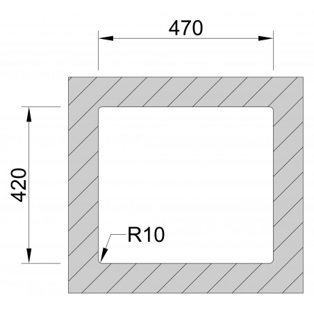 Kuchyňský dřez Sinks Box 490 FI 1,0 mm