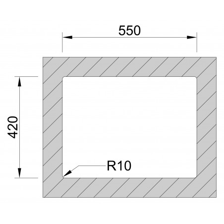 Kuchyňský dřez Sinks Box 570.1 RO 1,0 mm