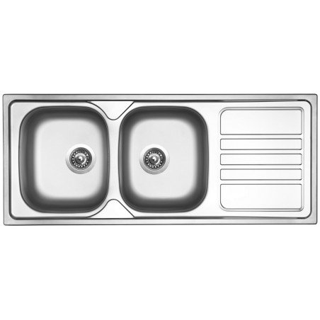 Kuchyňský dřez Sinks Okio 1200 Duo V 0,6 mm, matný