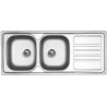 Kuchyňský dřez Sinks Okio 1200 Duo V 0,6 mm, matný