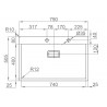 Kuchyňský dřez Sinks Boxer 790 FI 1,2 mm
