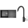 Set Sinks (dřez Amanda 990 Metalblack 74 + baterie Mix 35 Metalblack 74)