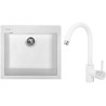 Set Sinks (dřez Cube 560 Milk 28 + baterie Mix 35 Milk 28)